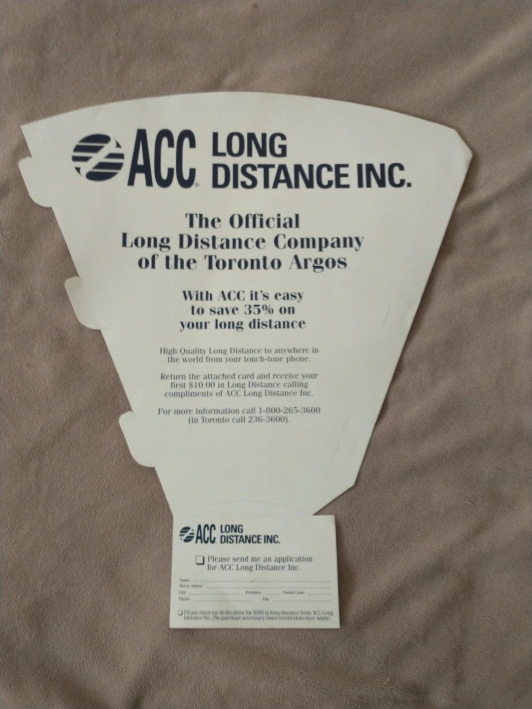 1993 Toronto Argonauts ACC Promotional Blow Horn - photo 4