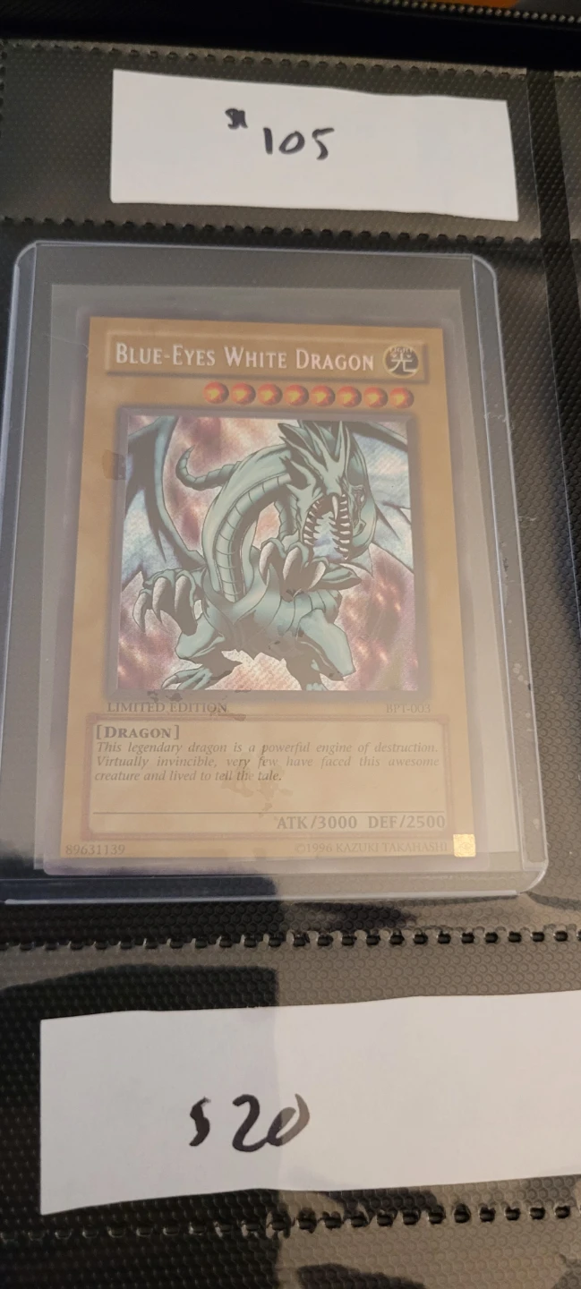 Blue-Eyes White Dragon Yu-Gi-Oh! Card BPT-003