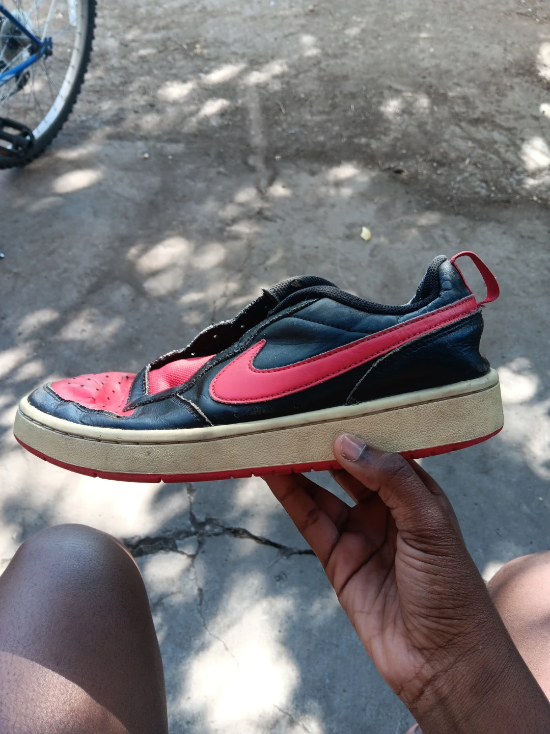 Nike red and black sneakers Dunks - photo 4