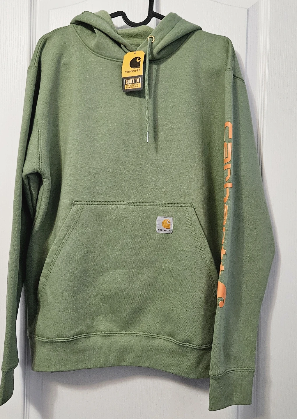 Carhartt Iconic K288 Logo Olive Green Hoodie Small