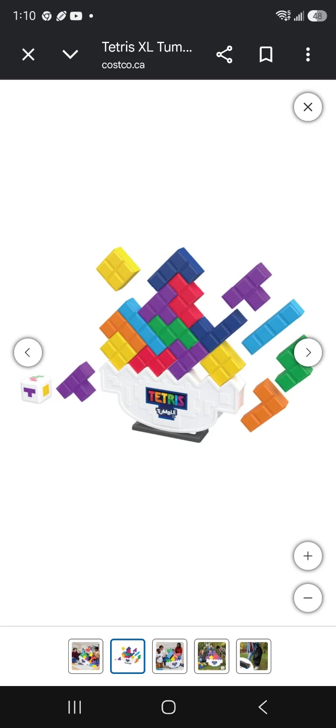 Giant Yard Game Bundle: Wooden Tumble Tower & Tetris XL Tumble - photo 2