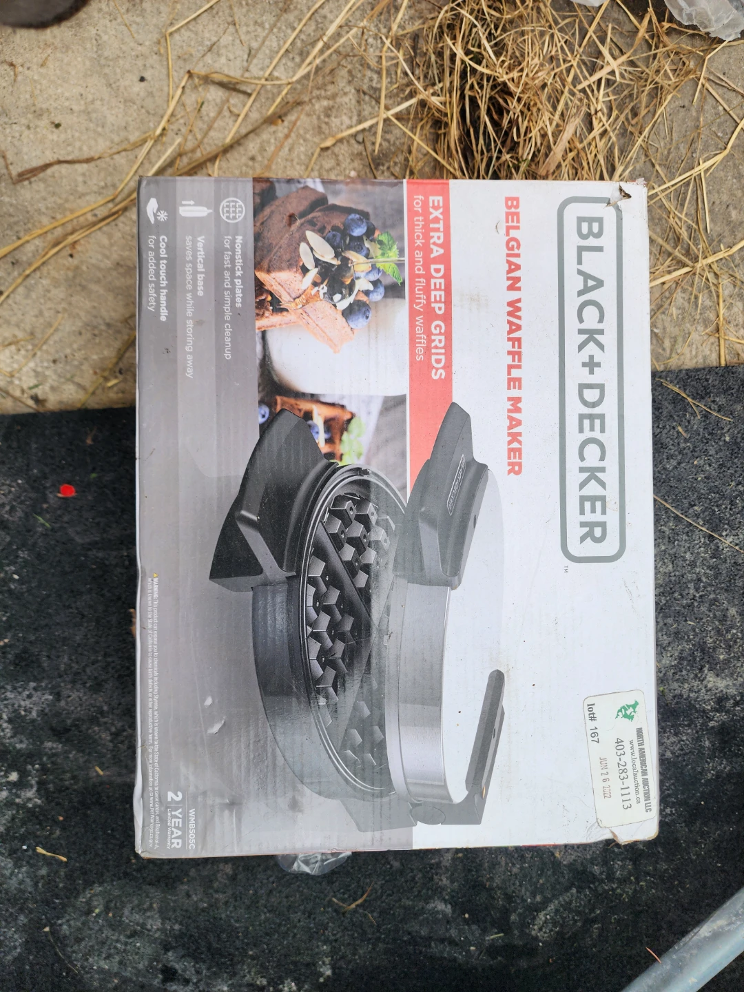 Black+Decker Belgian Waffle Maker WMB505C
