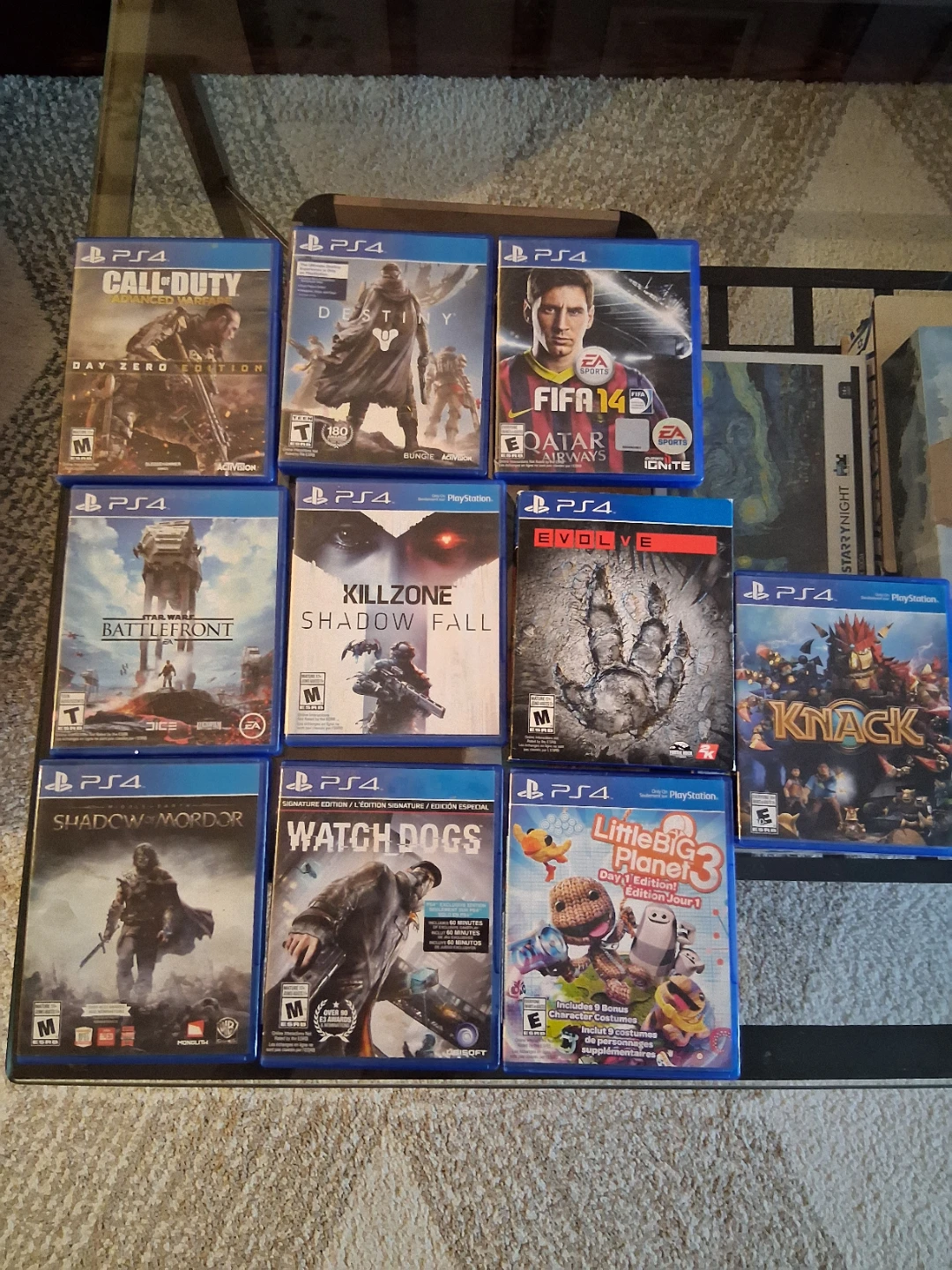 Lot of 10 PlayStation 4 Video Games