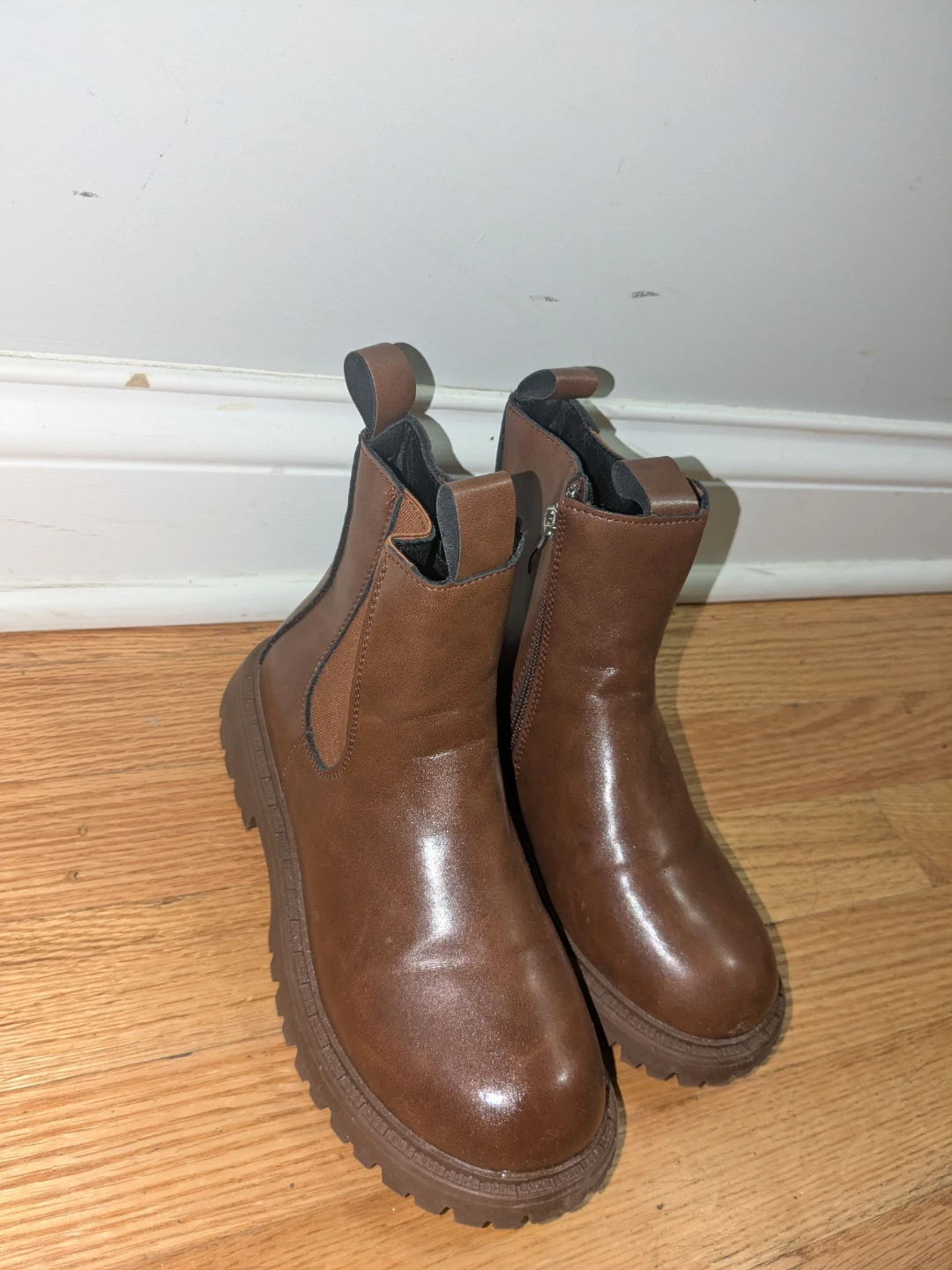 Brown Chelsea Ankle Boots