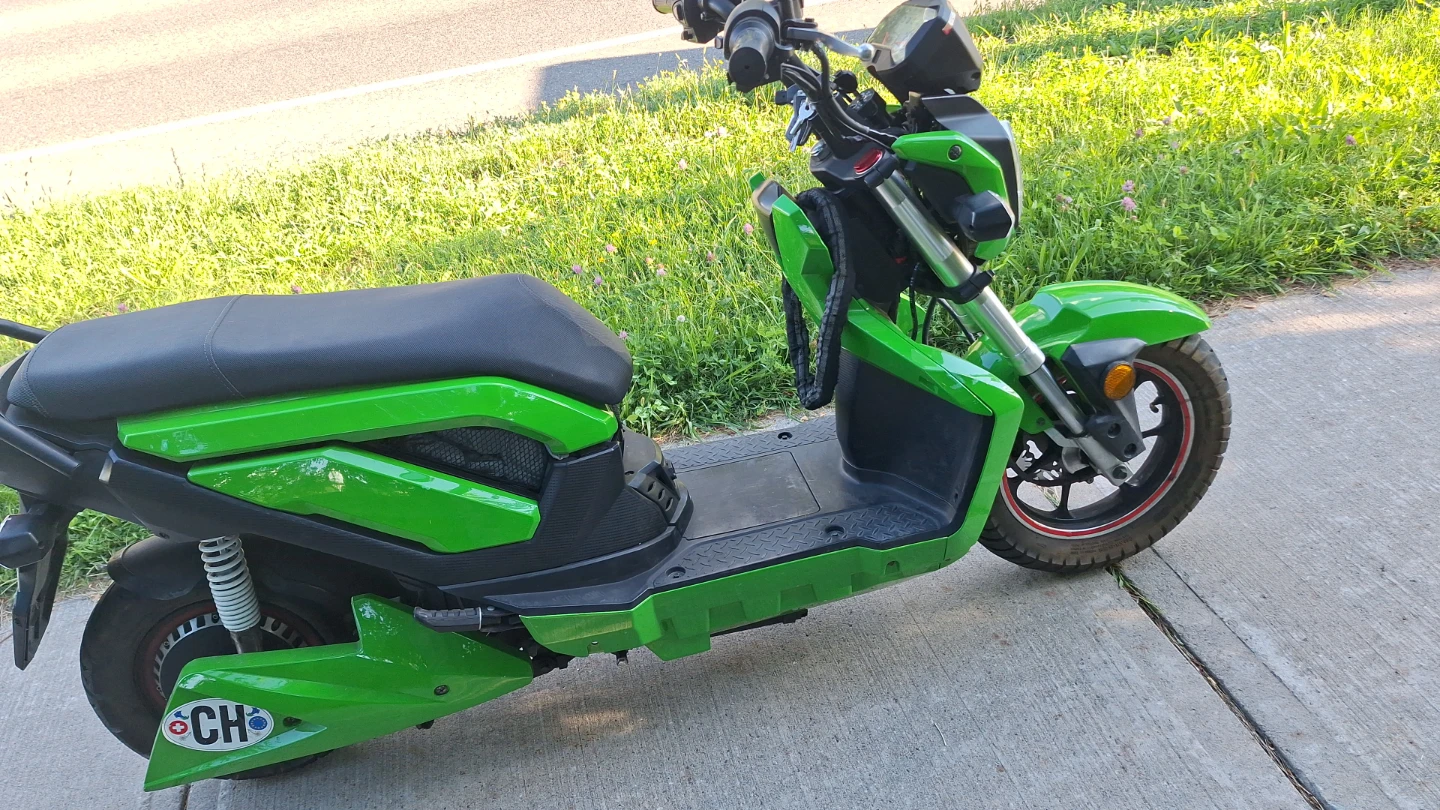 Green Electric Scooter