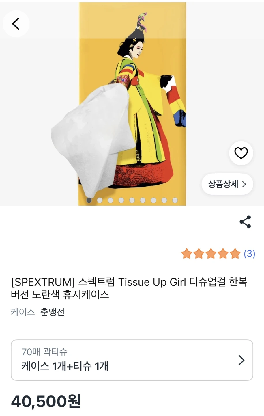 SPEKTRUM Tissue Up Girl Hanbok Tissue Case - photo 2