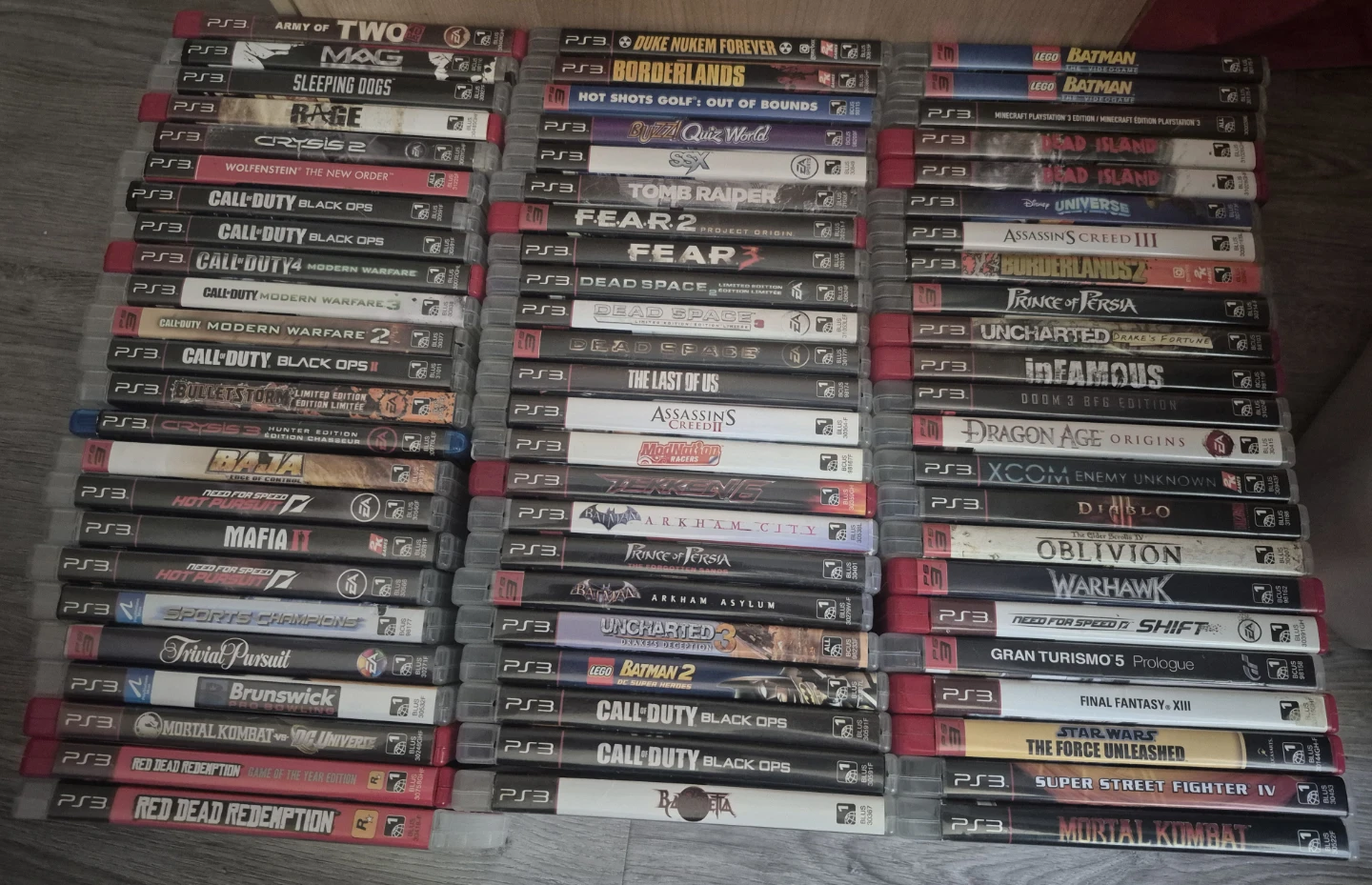 Large Collection of Sony PlayStation 3 Games