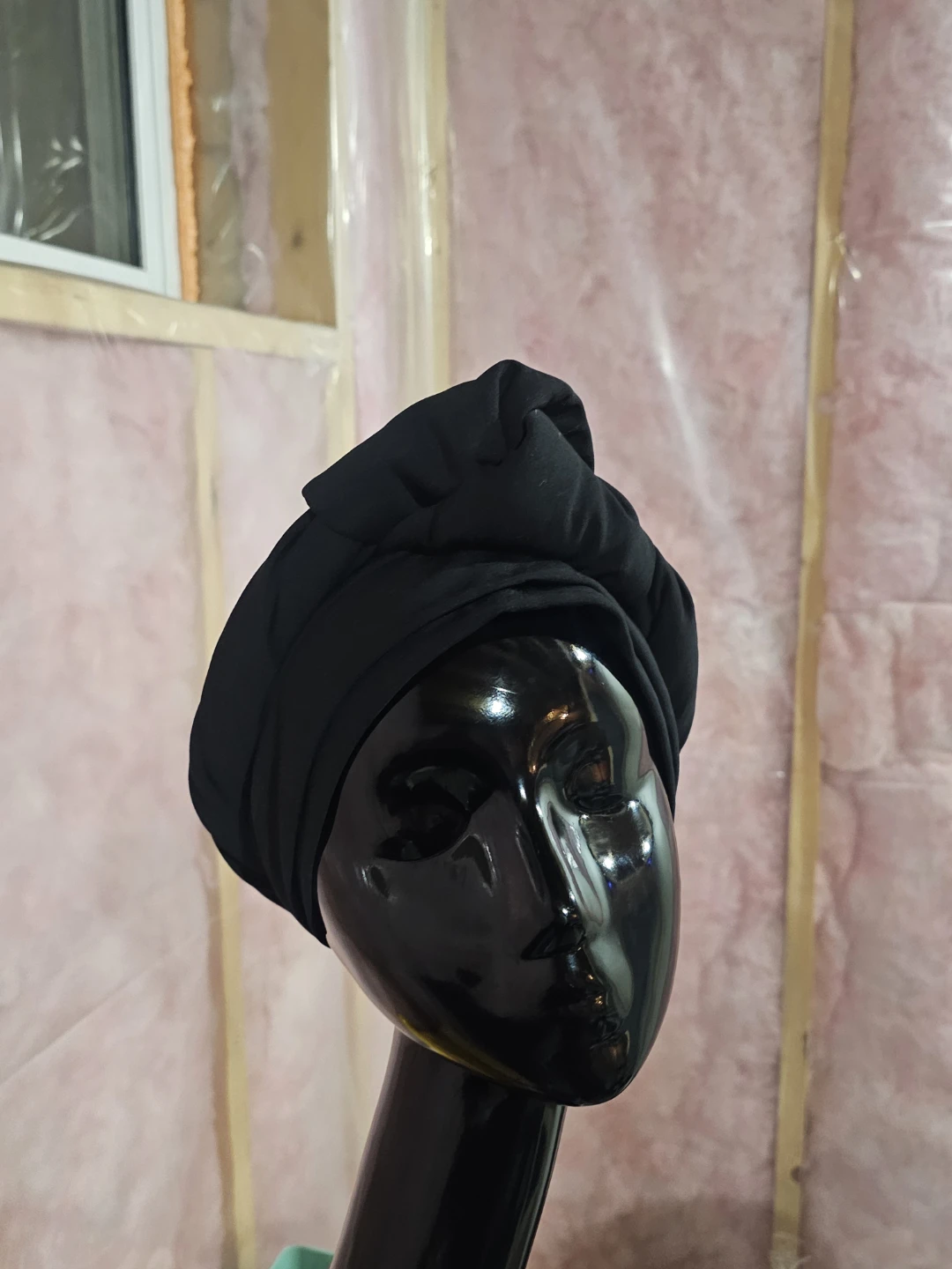 Black Fabric Turban Headwrap - photo 2