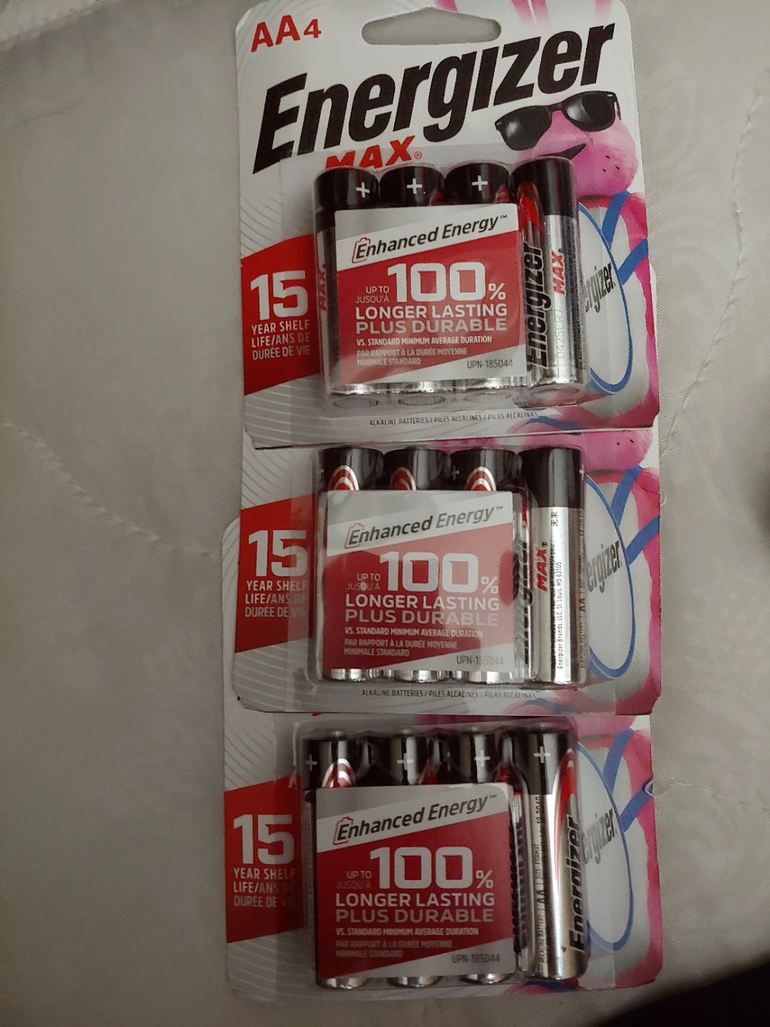 12 Energizer Max AA Alkaline Batteries