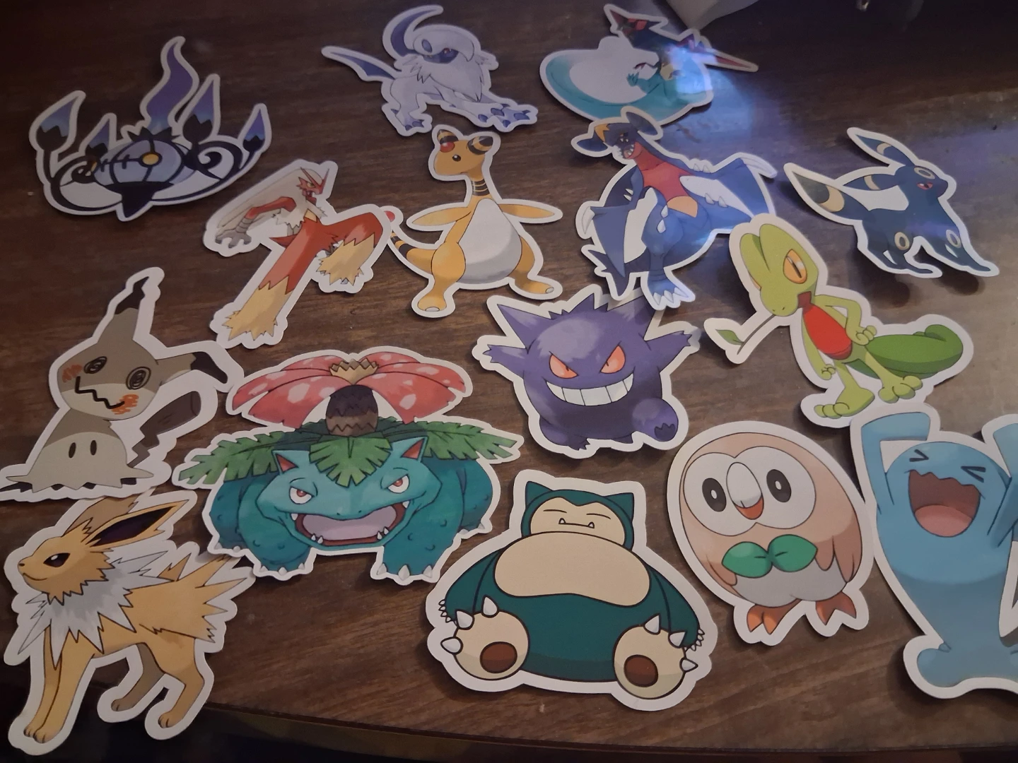 Assorted Pokemon character stickers
