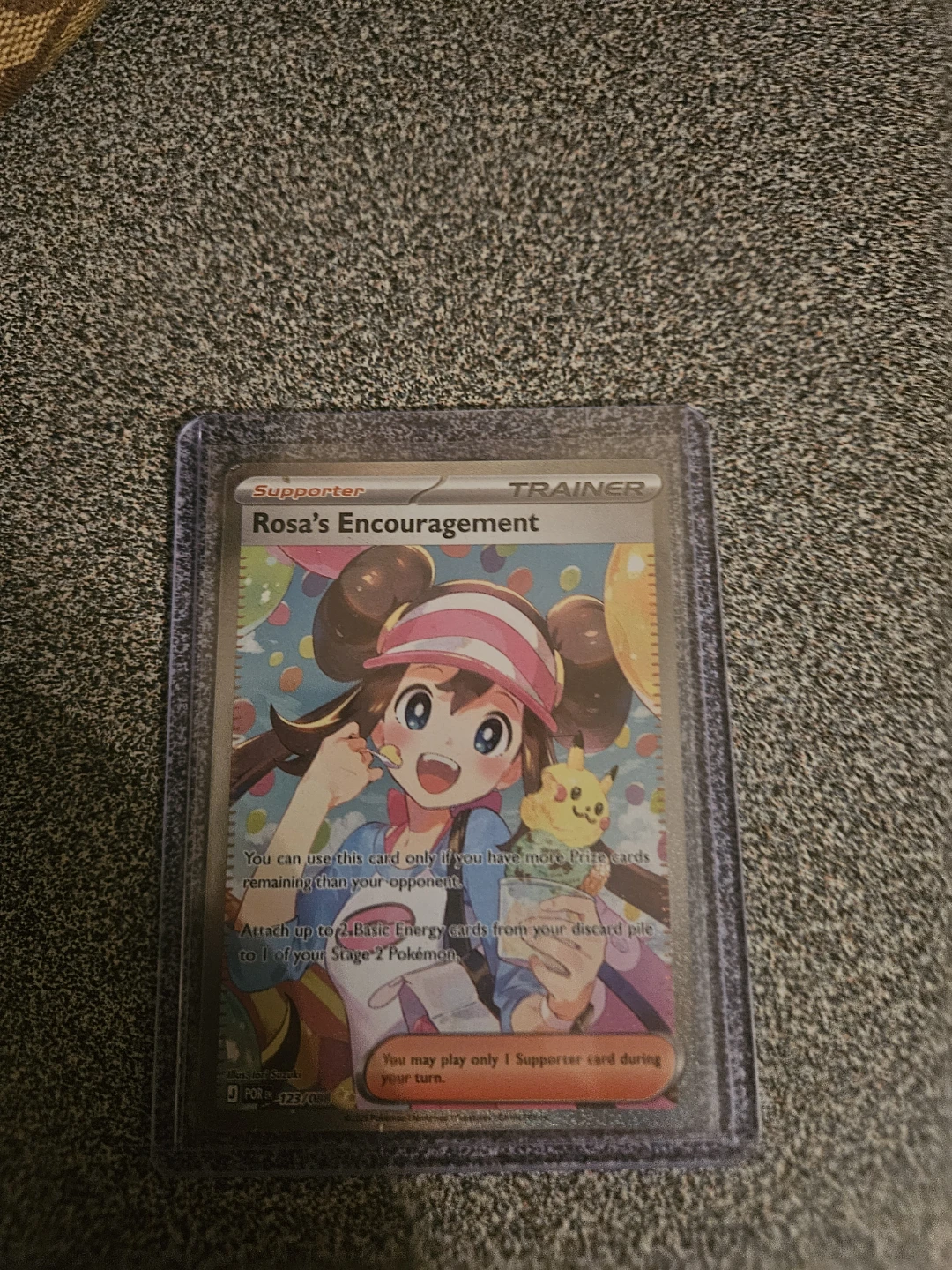 Rosa's Encouragement Pokemon Trainer Card