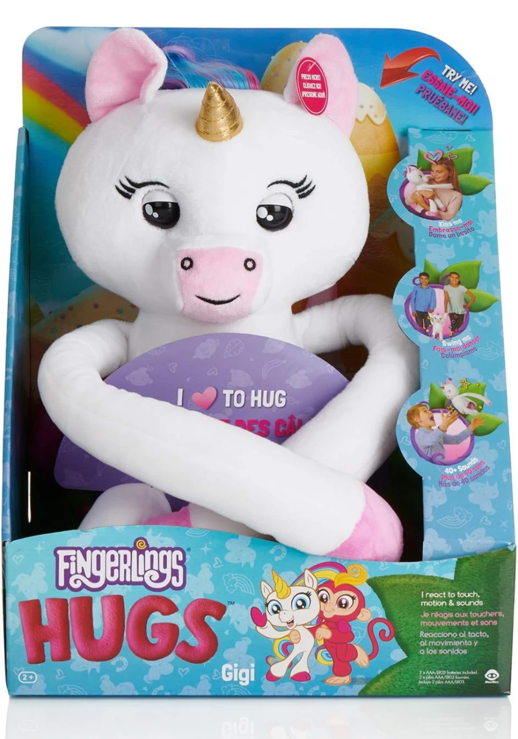 Fingerlings Hugs Gigi the interactive Unicorn