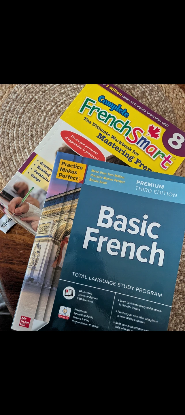 French Language Learning Books Set (2 books) New