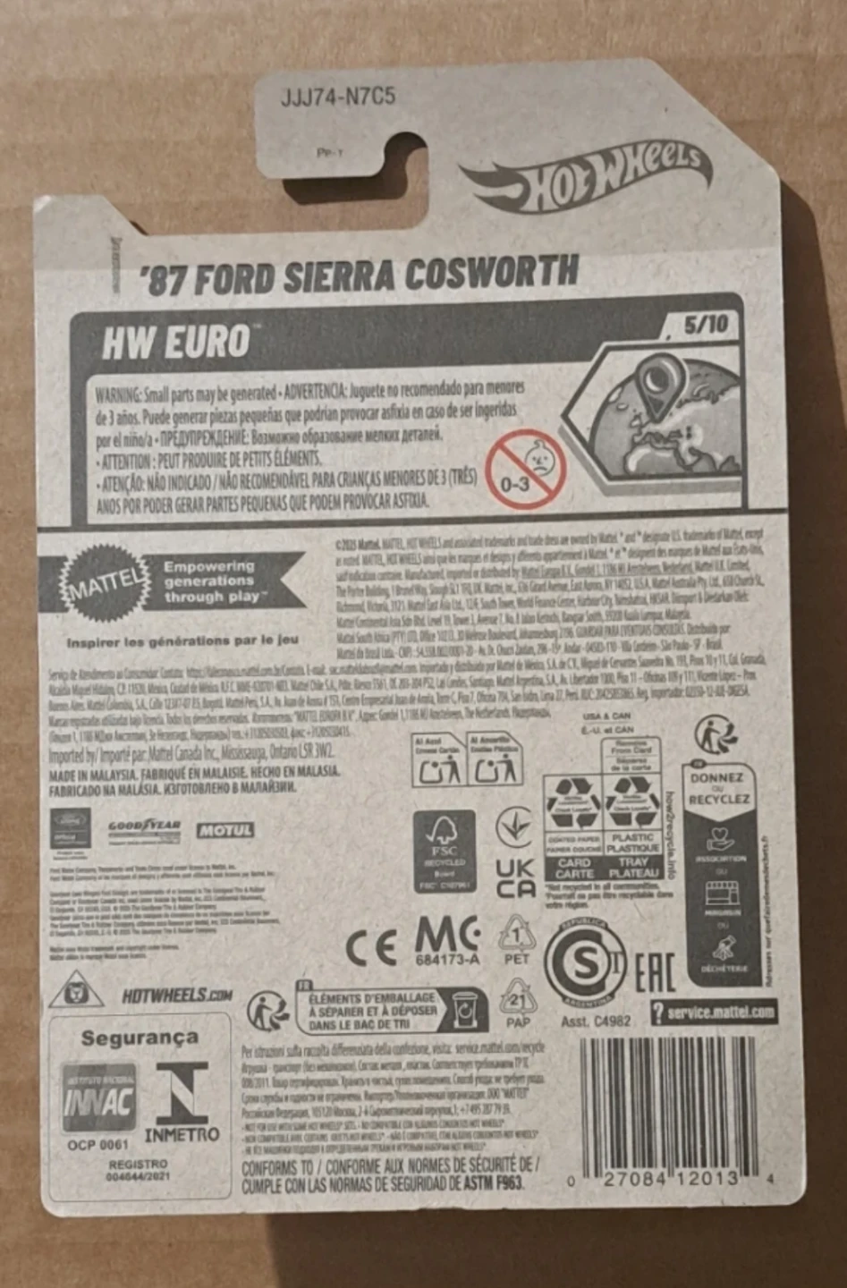 Hot Wheels '87 Ford, Pink Sierra Cosworth - photo 5