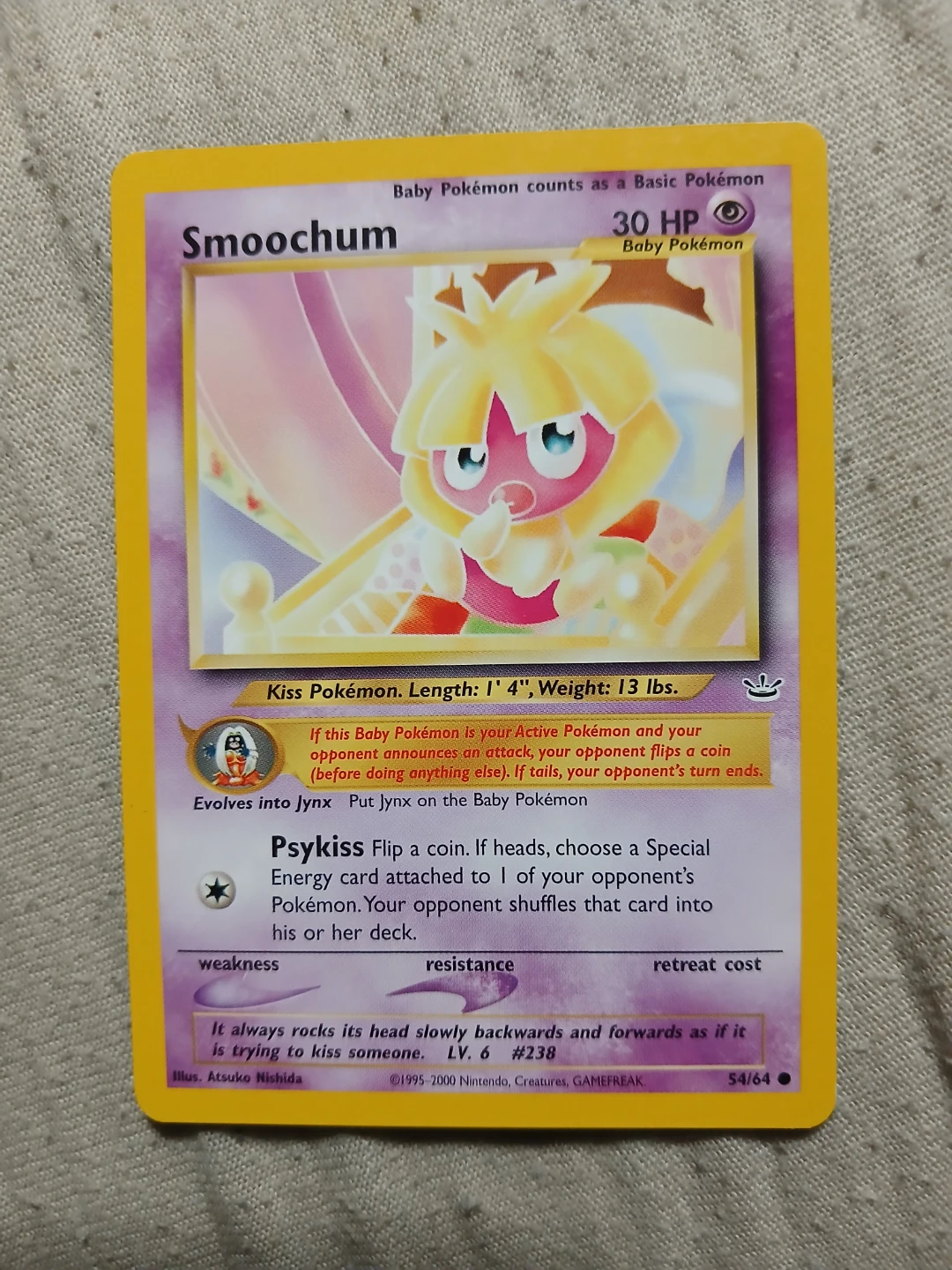 Smoochum 54/64 1995-2000 Pokémon Card