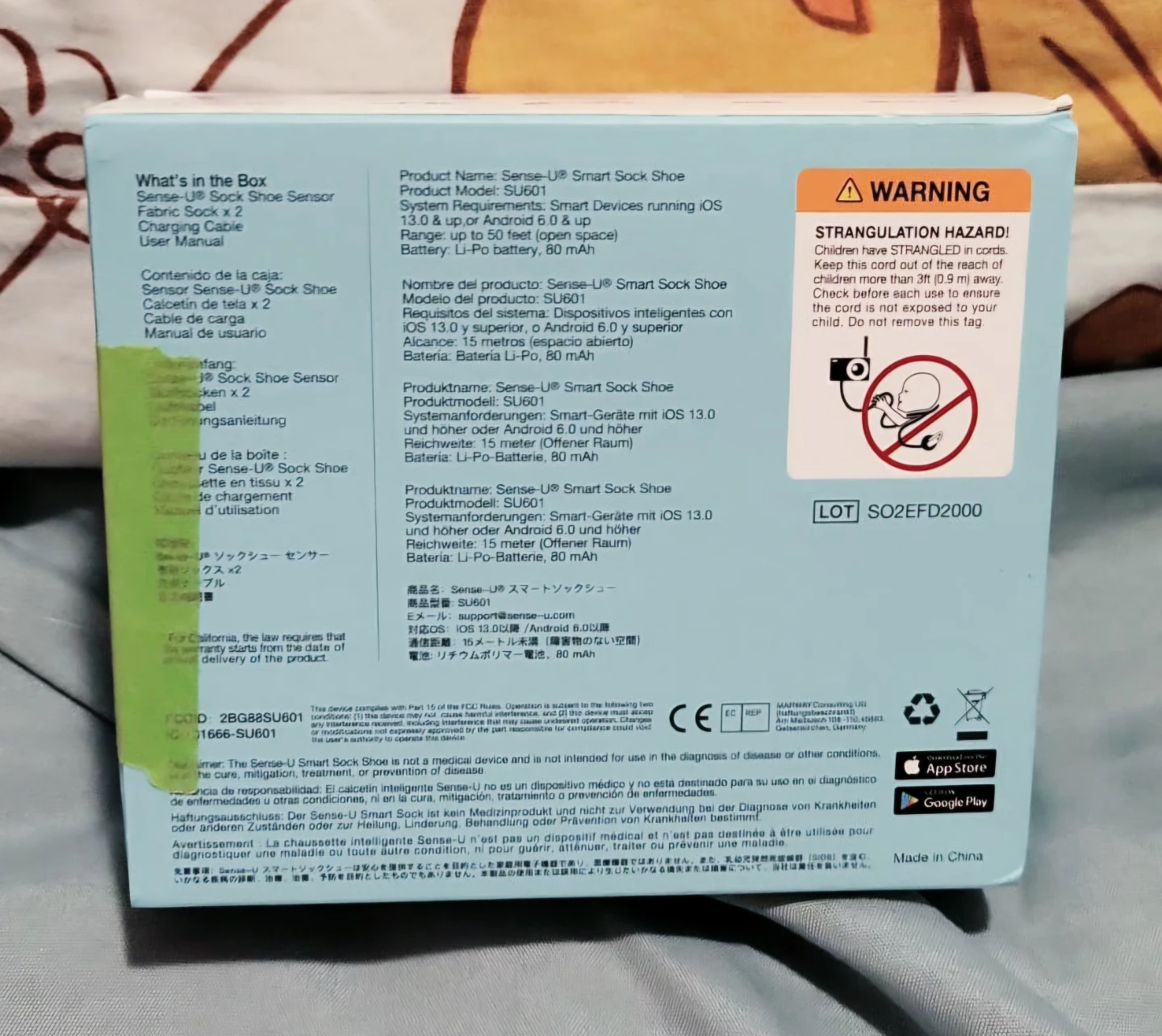 Brand new in box Sense-U Smart Sock Shoe - photo 2