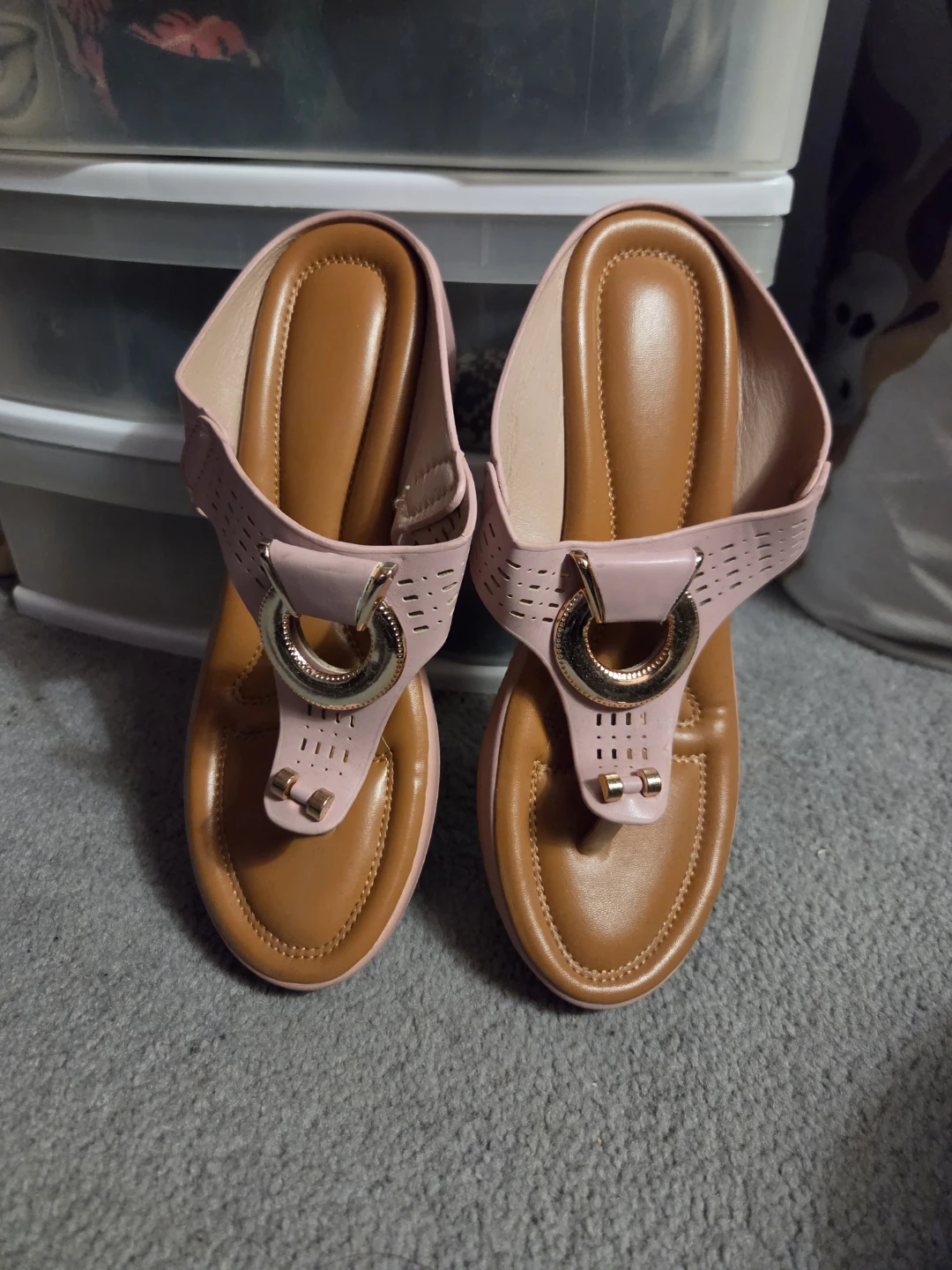 Pink sandals