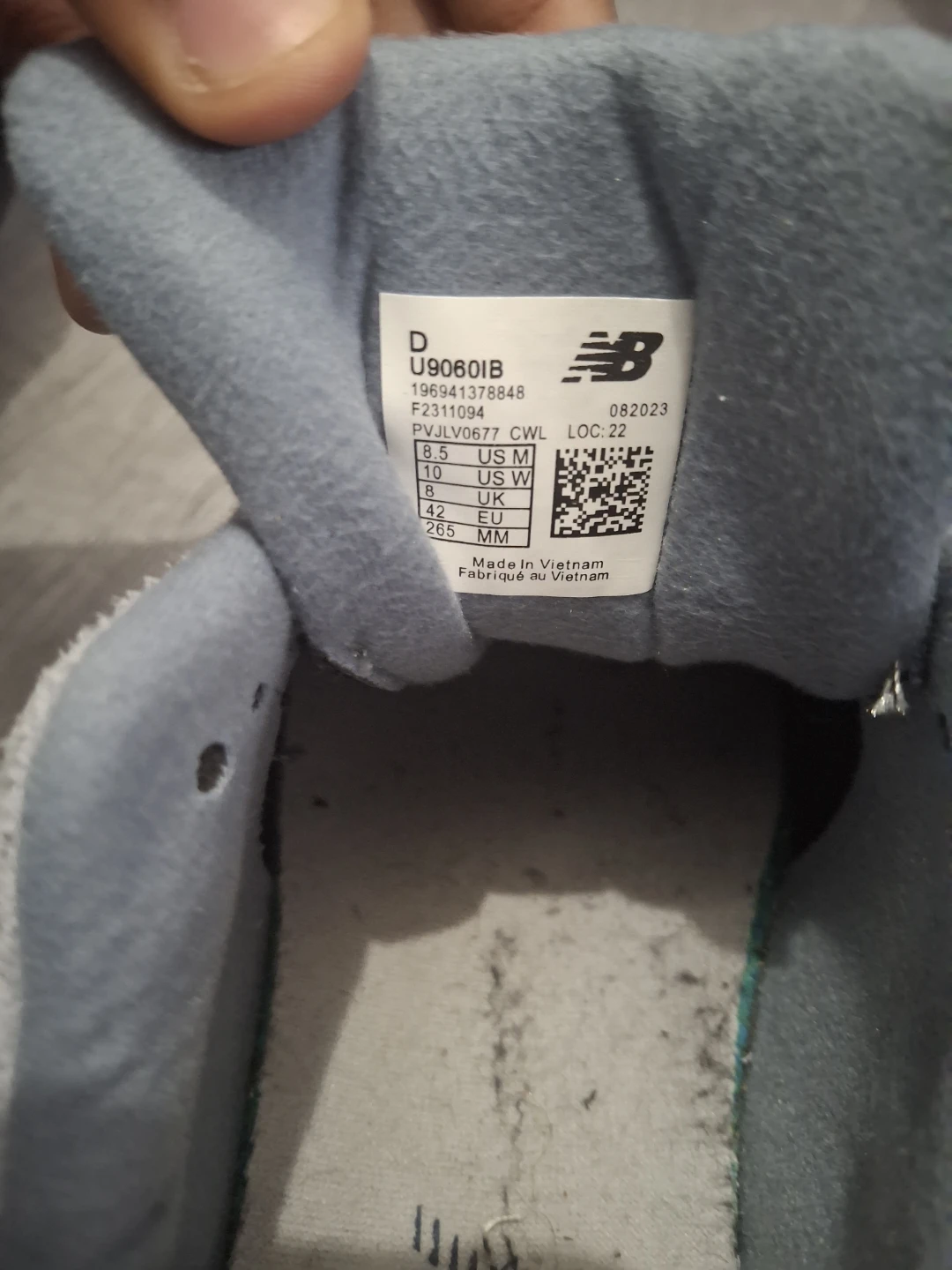 New Balance 9060 Blue Grey Sneakers - photo 5
