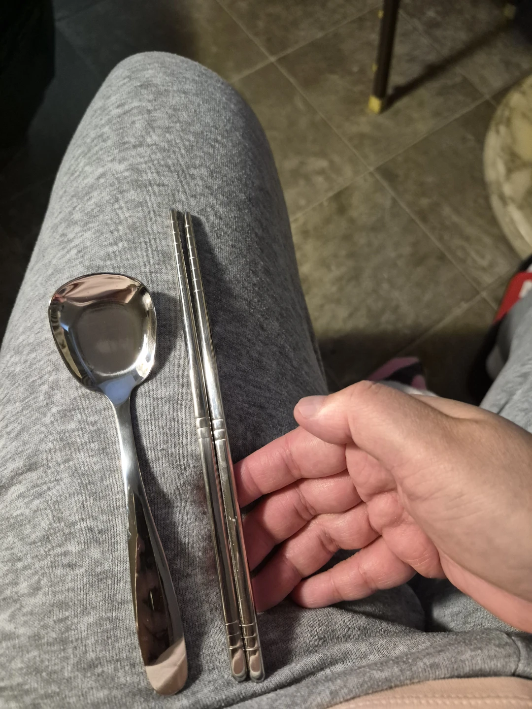 Stainless Steel Chopsticks and Spoon Set with Case