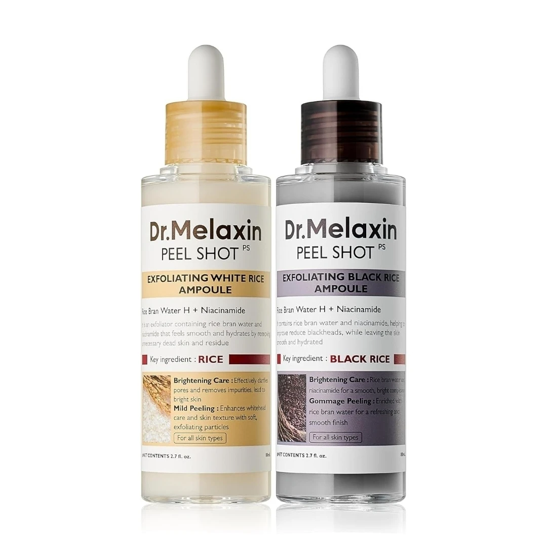 Dr.Melaxin Peel Shot Ampoule Set - Black and White Rice SET - photo 2