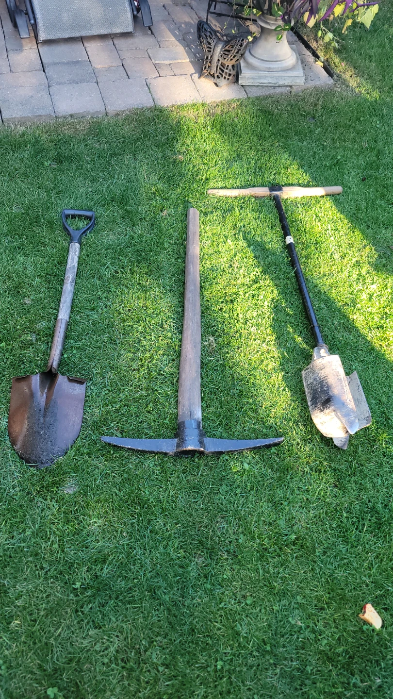 Gardening Tools, Shovel, pickaxe,  post hole digger - photo 3