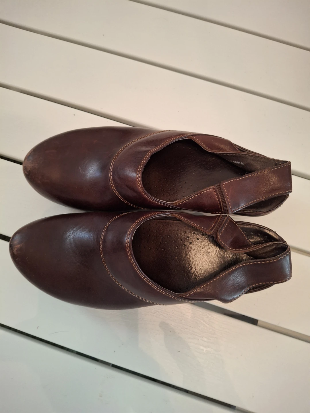 Dansko Brown Leather Clogs Size 40 - photo 4