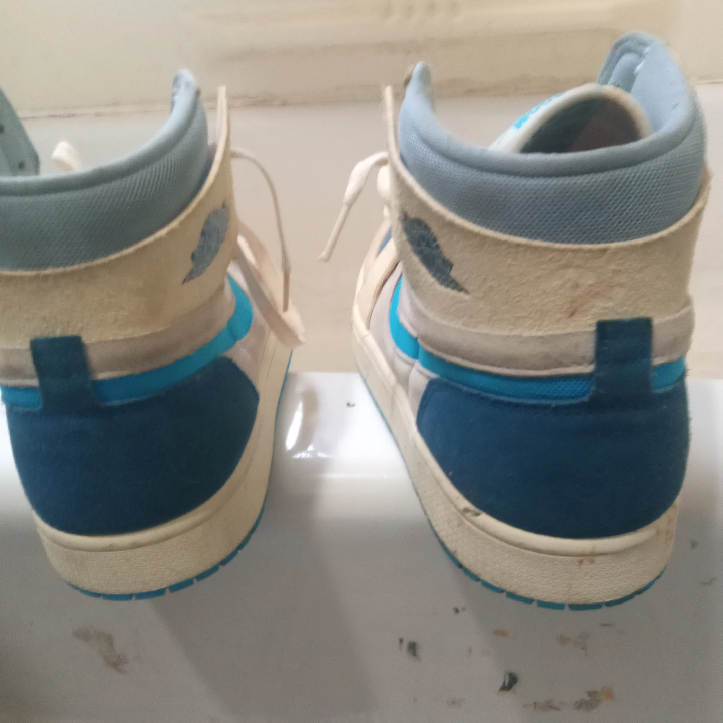Nike Air Jordan 1 Zoom Comfort Blue and White - photo 4
