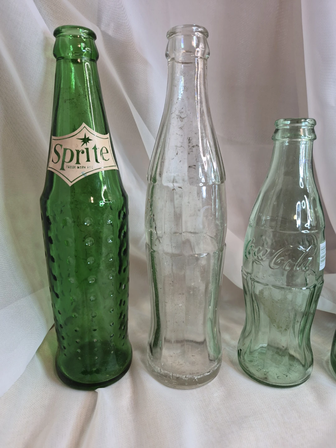 Lot of 4 Vintage Glass Coka Sprite Bottles - photo 2