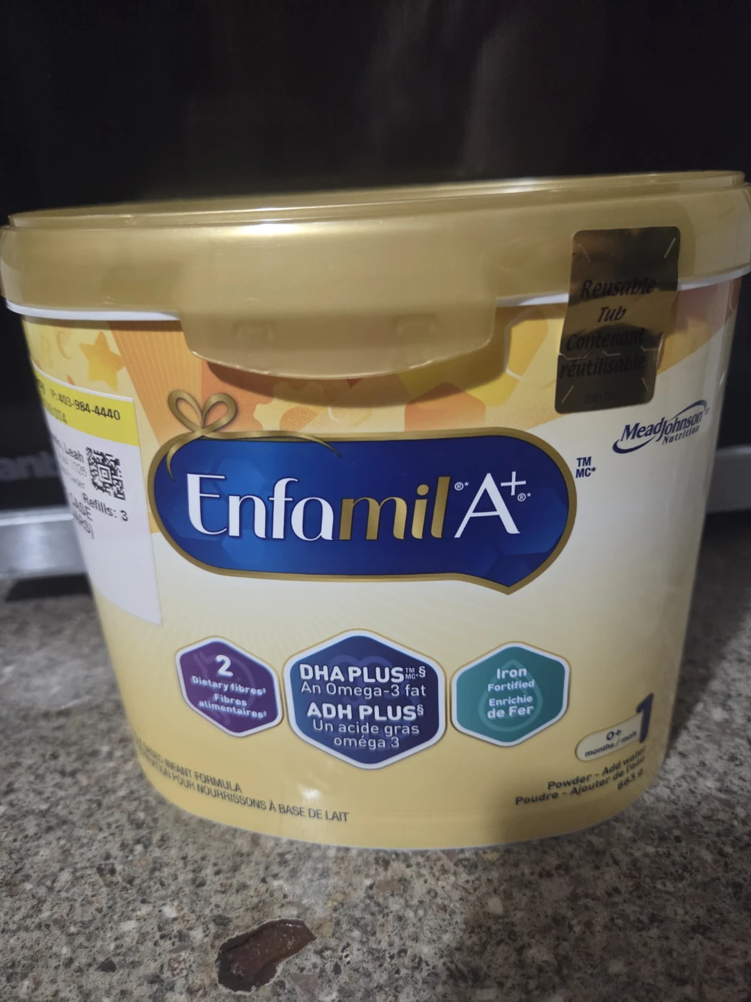Enfamil A+ Stage 1 Infant Formula 663g