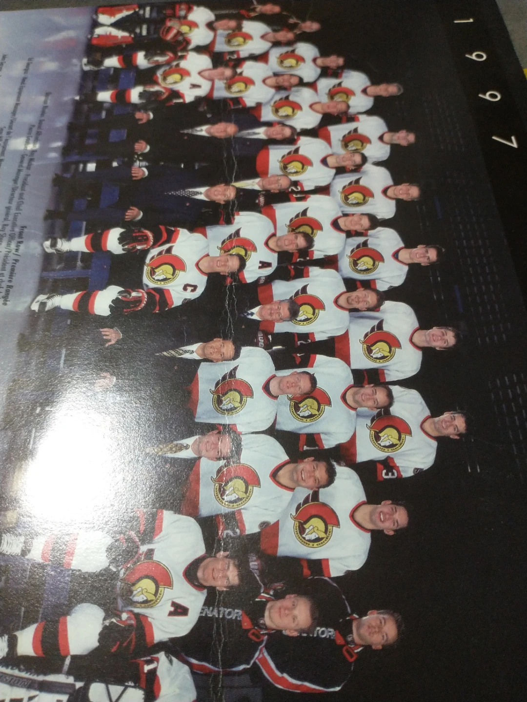Ottawa Senators 1997-1998 Team Picture 8 1/2 x 11" - photo 5