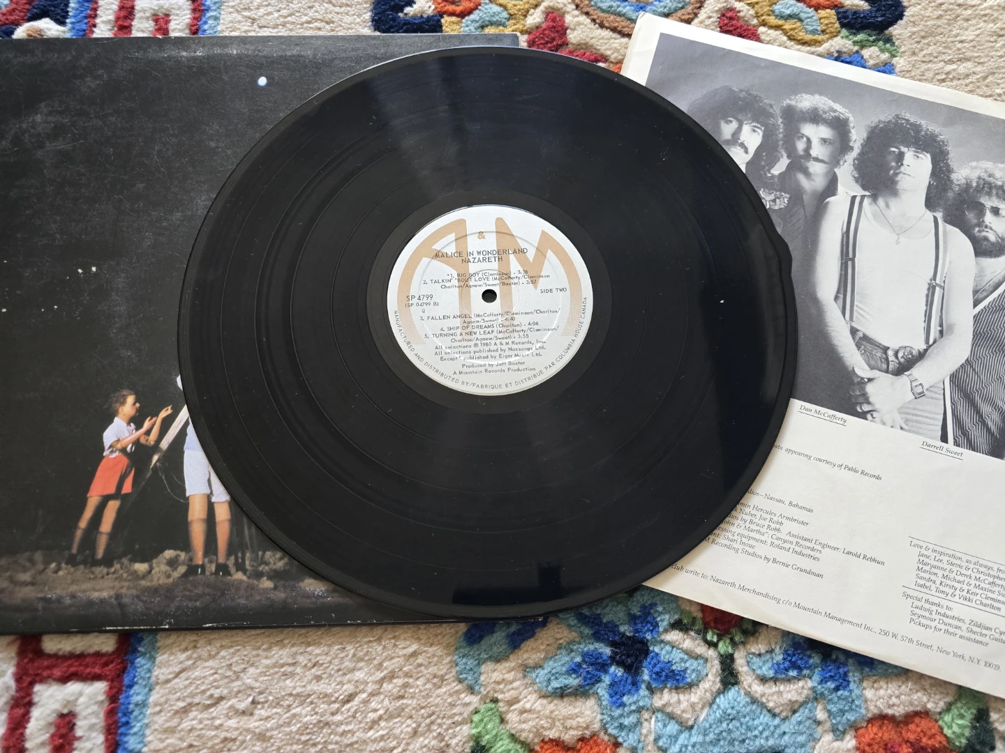 Nazareth - Malice in Wonderland Vinyl Canadian Pressing - photo 3