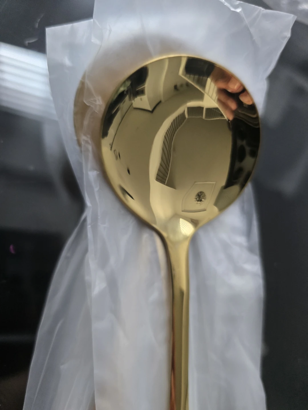 Brand new Gold Soup Spoons Pack of 6 in one package - photo 2