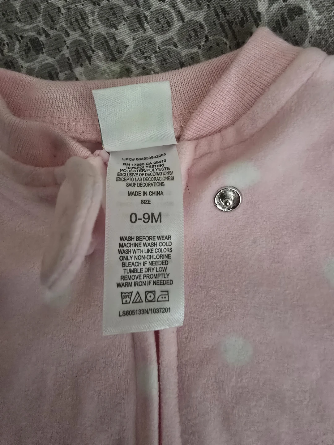 🏈 Pink Bear Baby Sleep Sack - photo 2