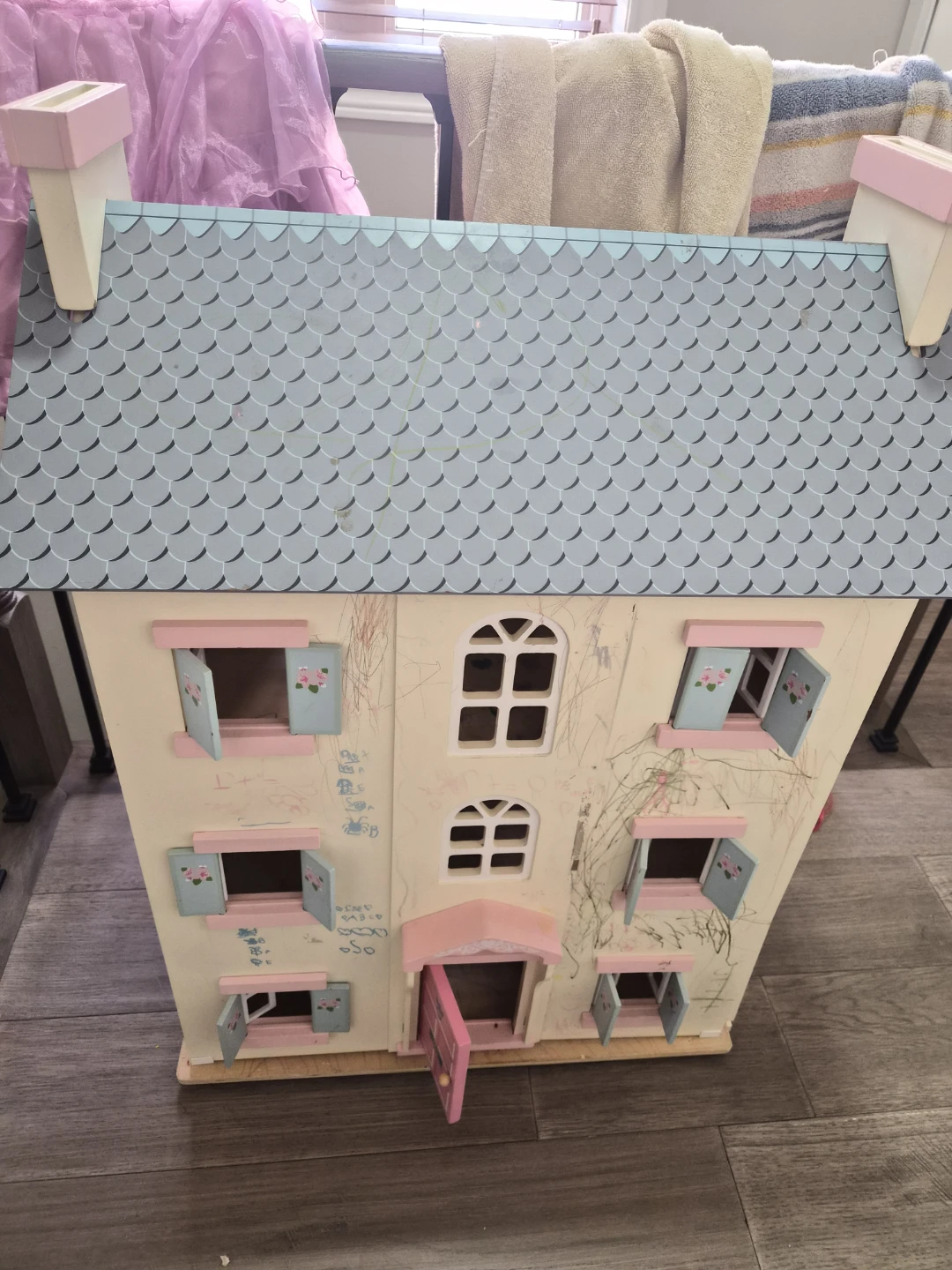 Wooden dollhouse