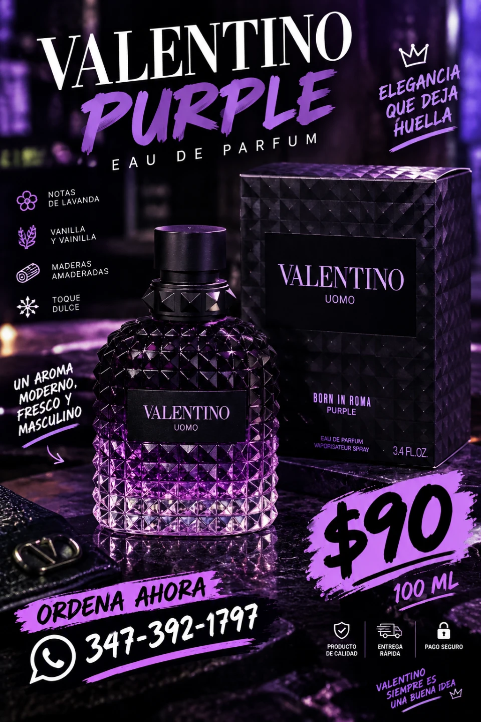 Valentino Uomo Born In Roma Purple Eau de Parfum 100ml