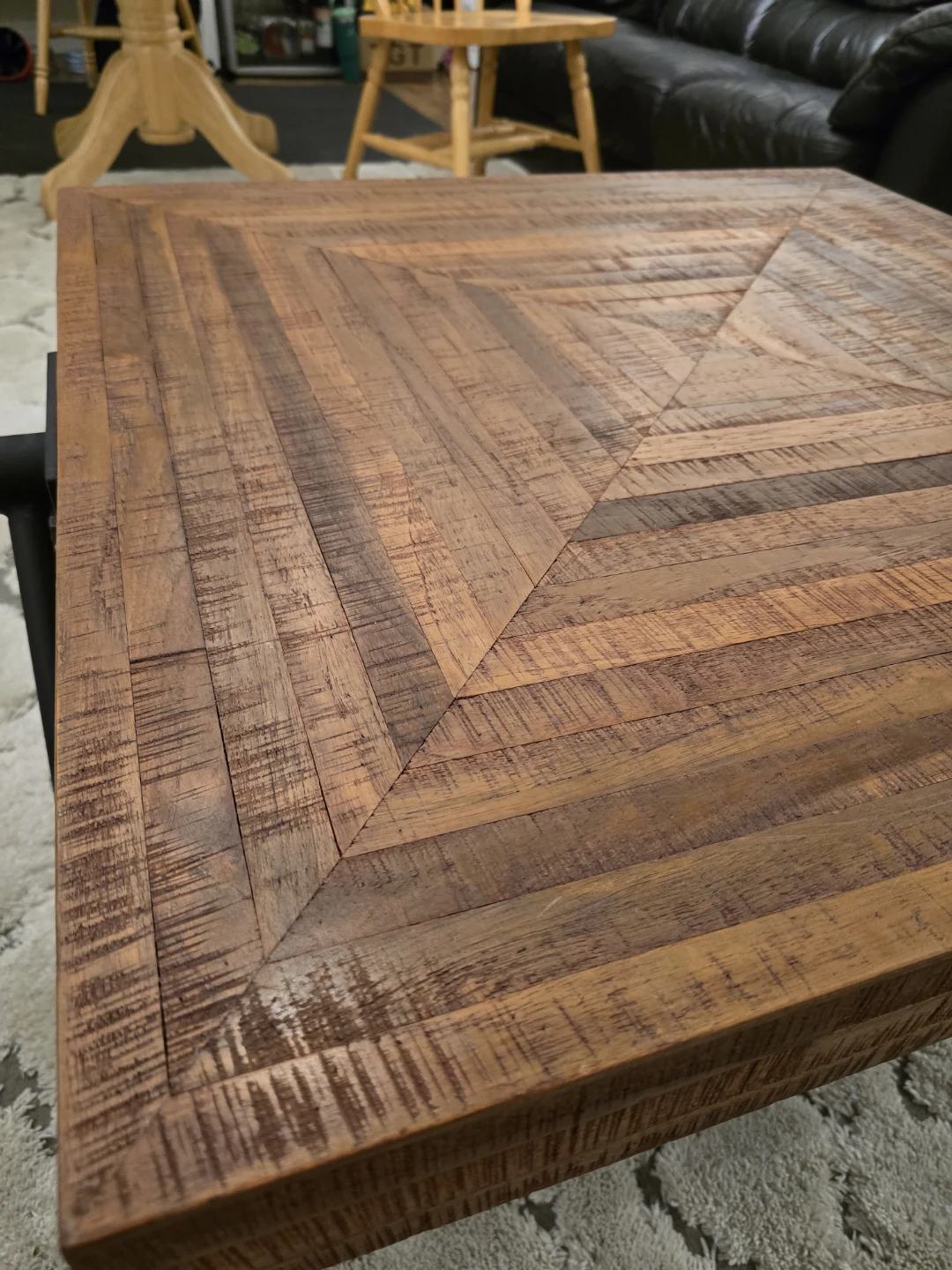 Rustic Wooden Coffee Table - photo 2