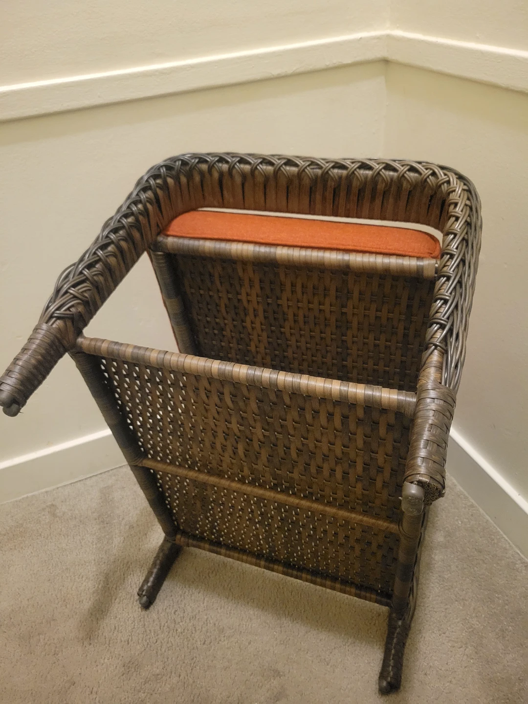 Storage ottman/bench and woven wicker/ottman - photo 5