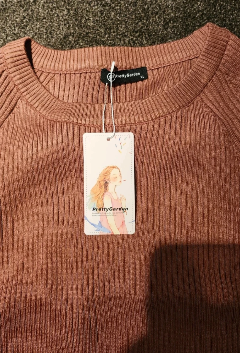 PrettyGarden Knit Sweater and Skirt Set - Pink - XL - photo 3