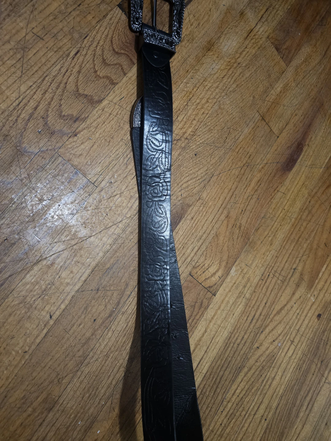 Black Western-style belt - photo 4