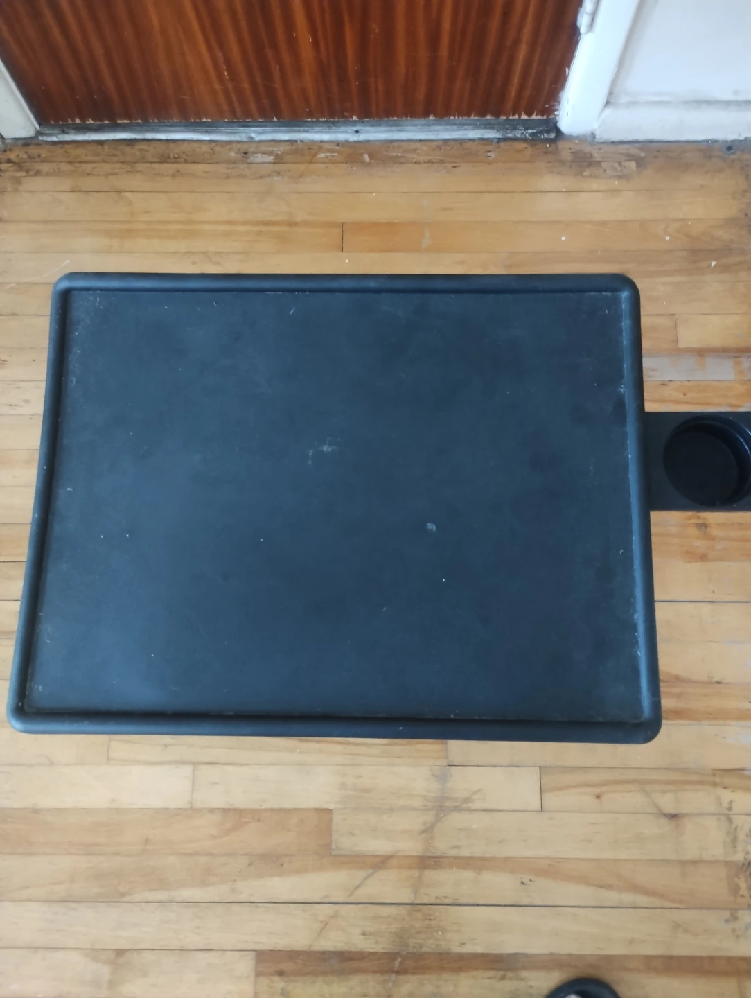 Adjustable Folding Table with Cup Holder - Black for $15 - photo 4