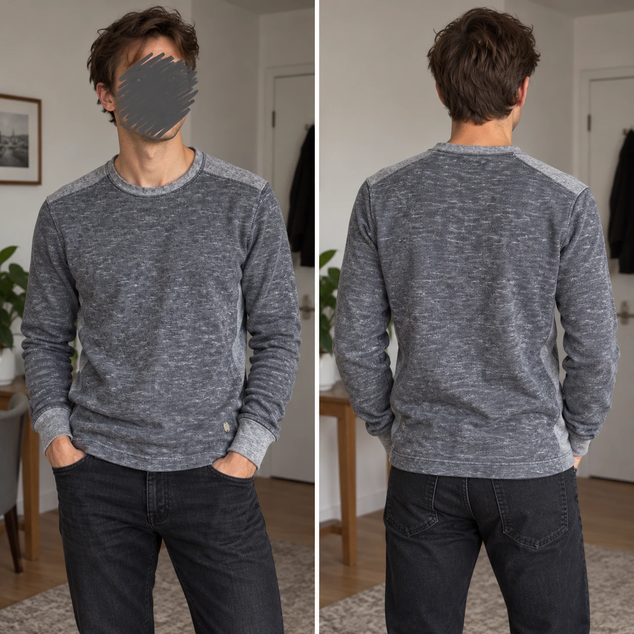 Size S Buffalo David Bitton Grey Long Sleeve Shirt