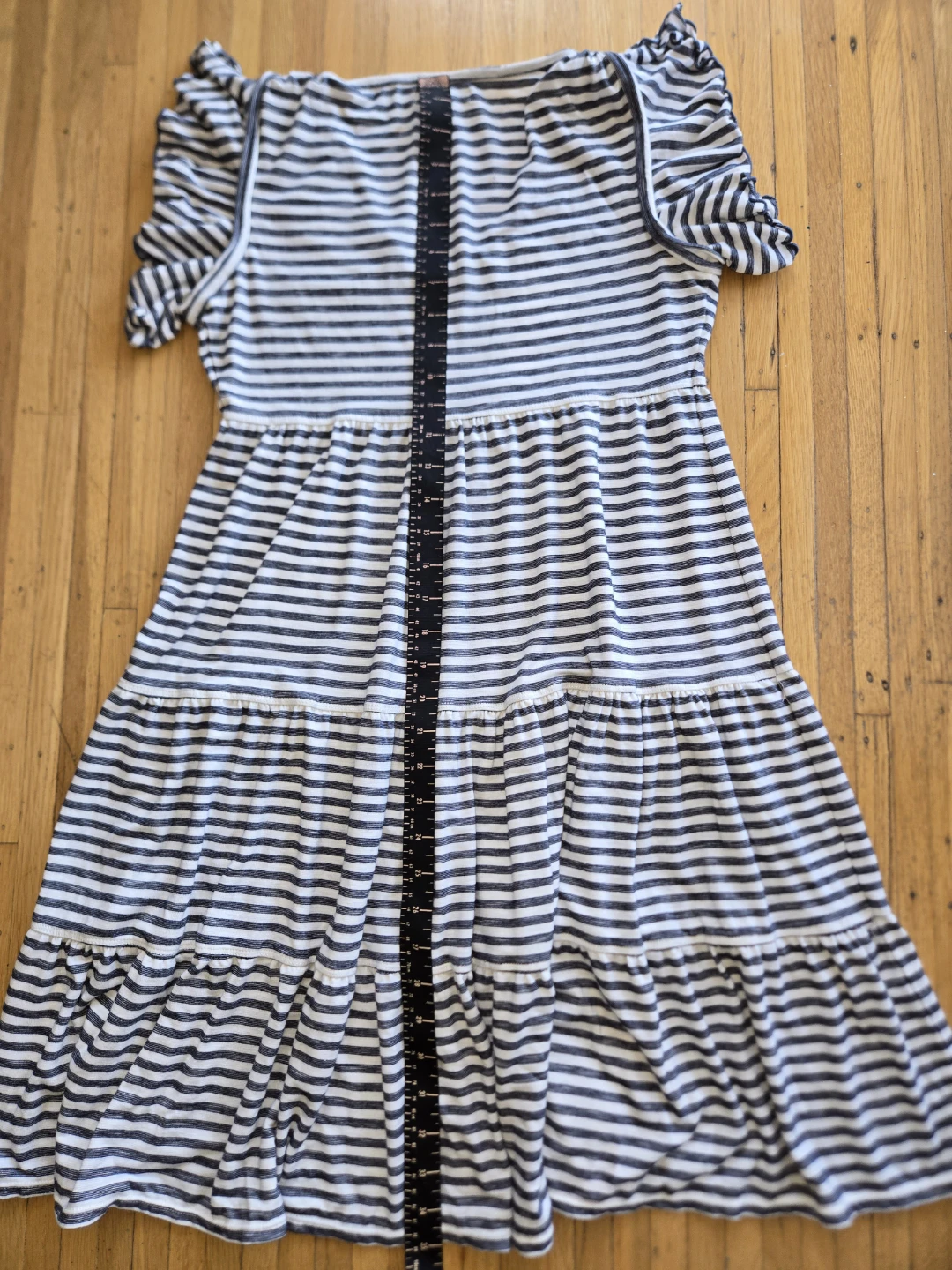 Max Studio Striped Tiered Dress - Size S - photo 3