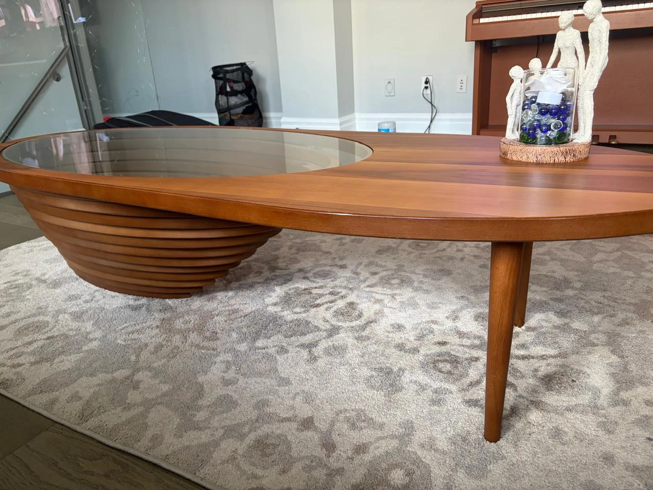 Modern Sculptural Wooden Coffee Table