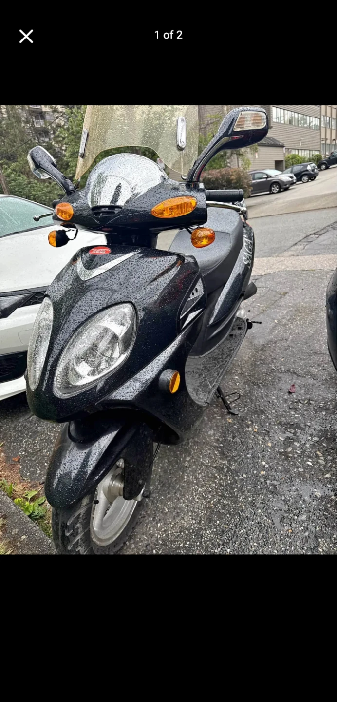 Saga Scooter Black