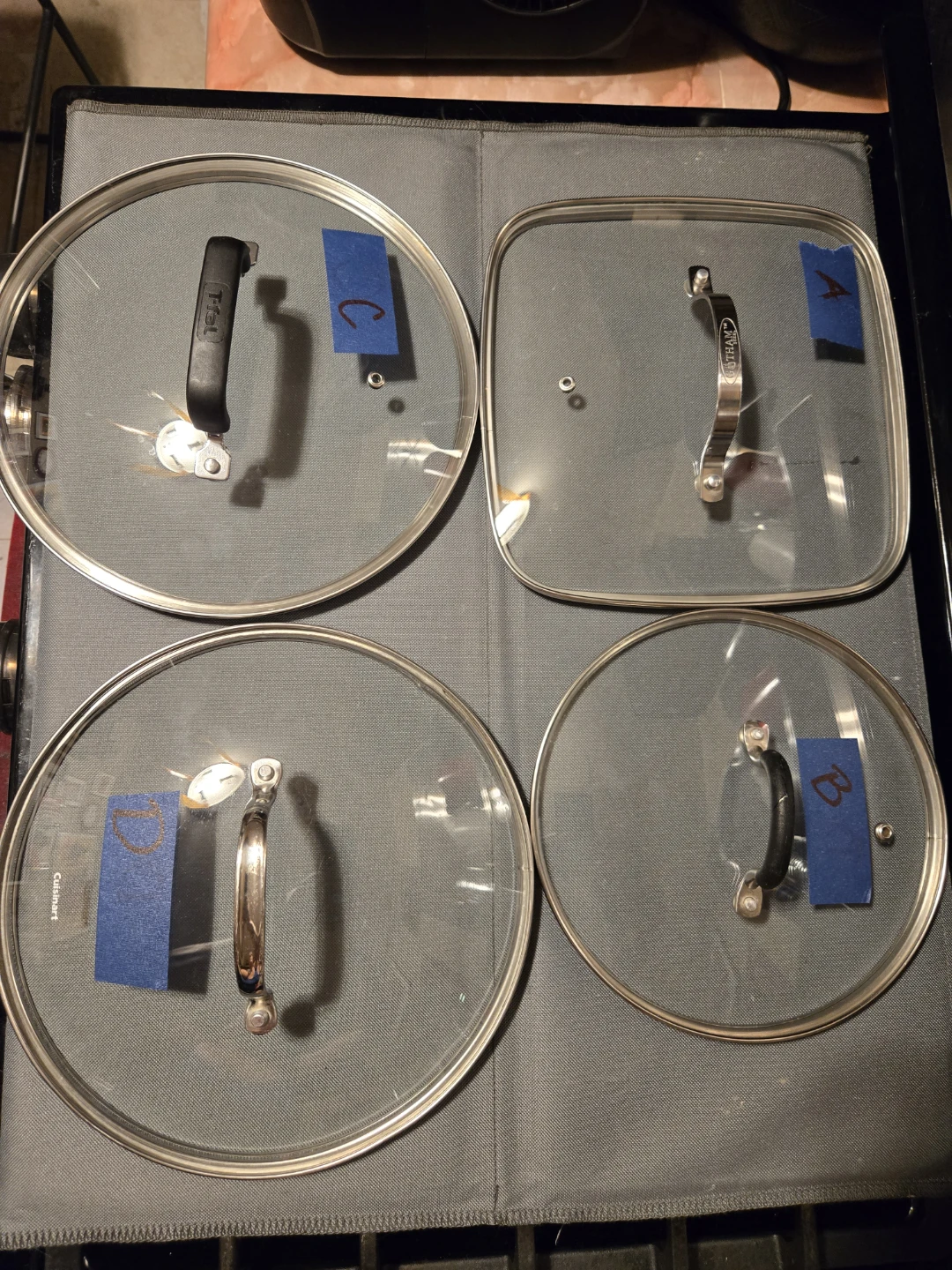 Glass Pot & Pan Lids Replacement Matrix