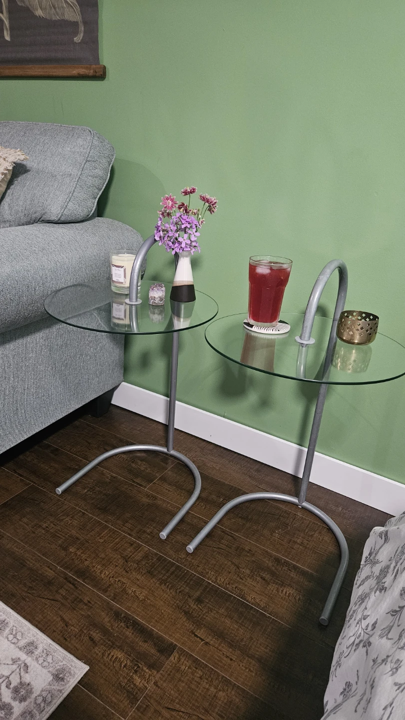 Set of Ikea Ry glass side tables - photo 2