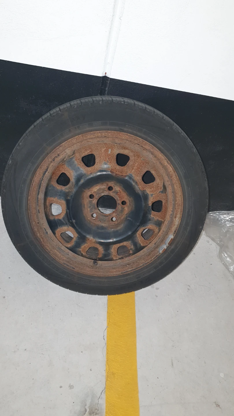 2 Tires on Steel Rims 205 55 17 - photo 5