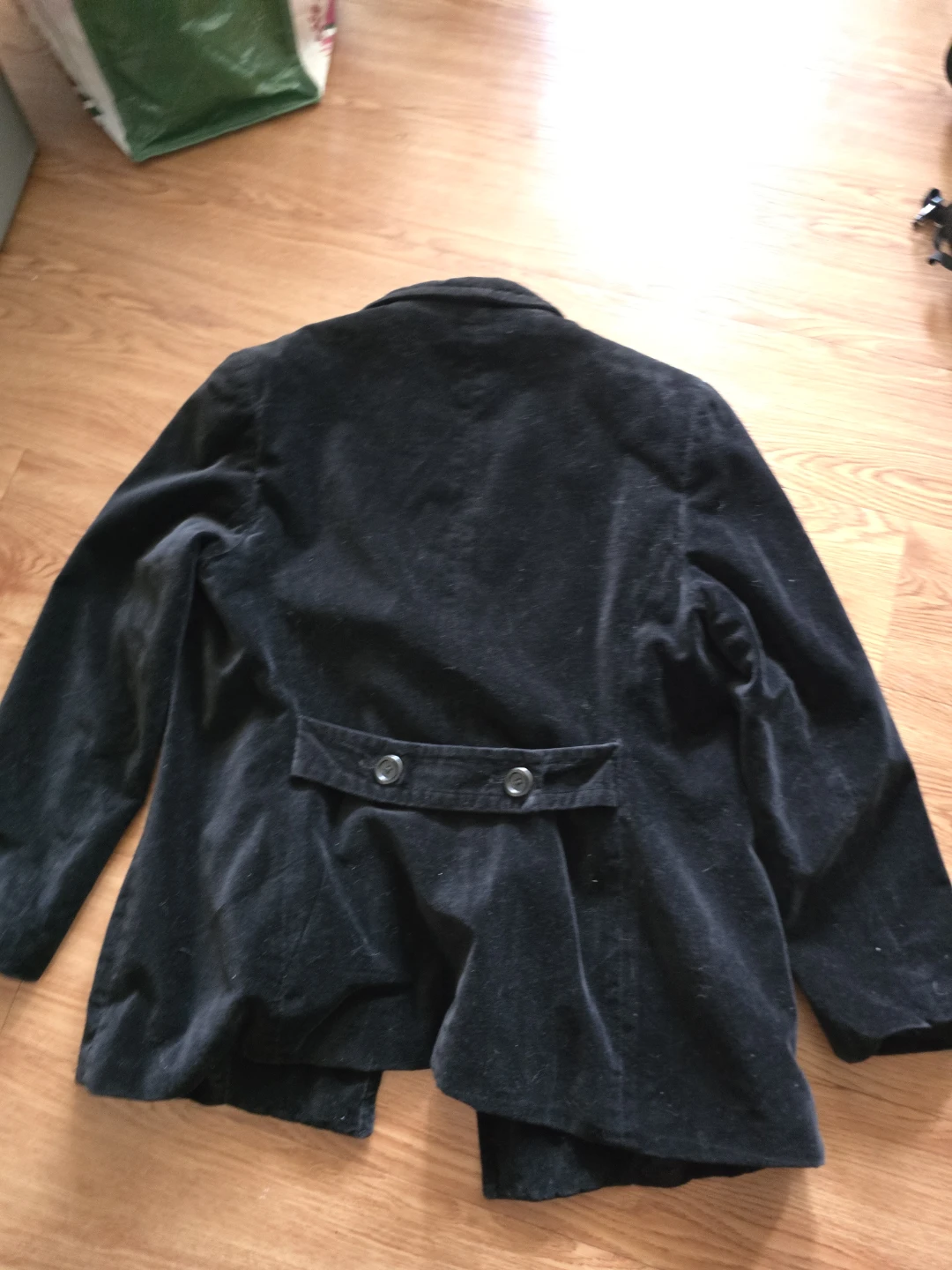 Bossini Ladies Black Velvet Blazer Jacket - Size Small - photo 4