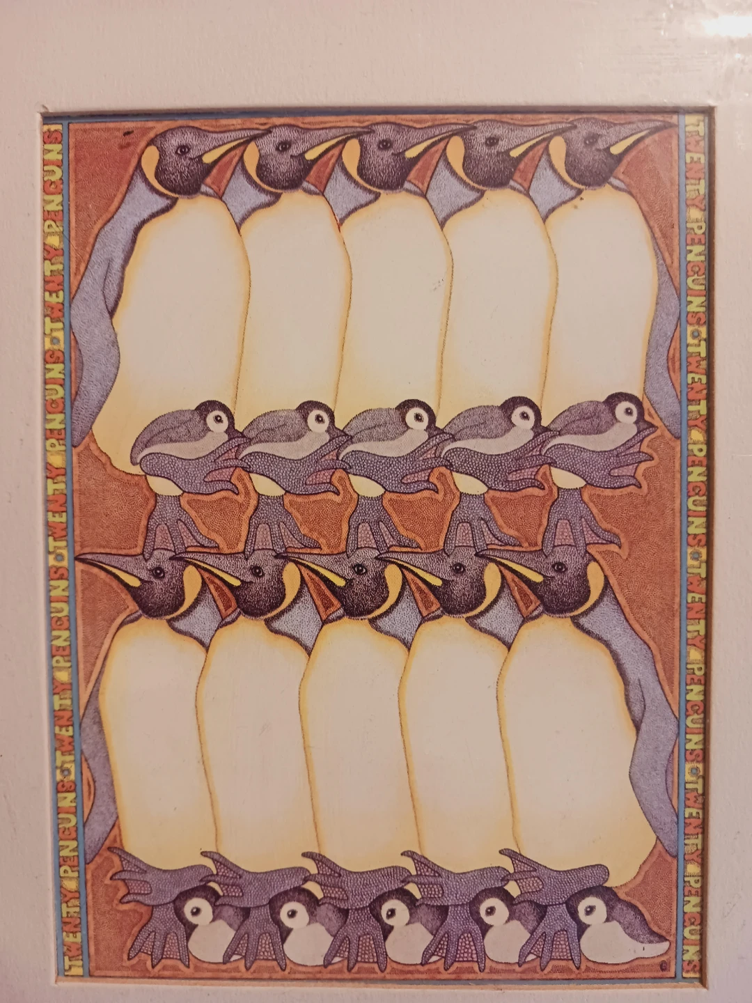 "Penguins" by Caroline Ebborn Artwork,  not framed - photo 3