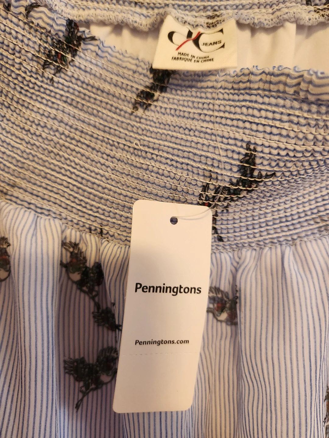 Penningtons JC Jeans Blue Striped Blouse - photo 2